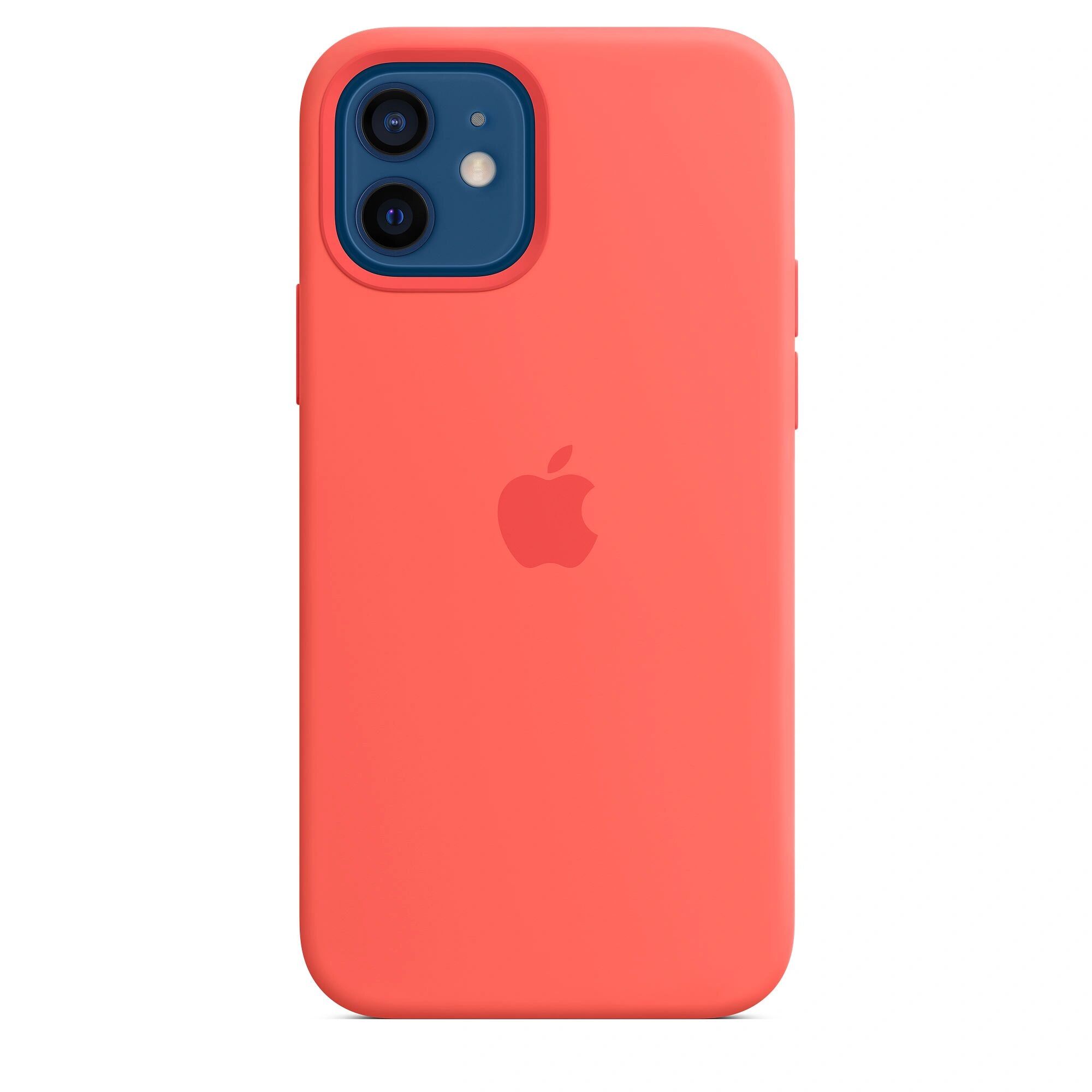 Apple Ochranný kryt pro iPhone 12 / 12 Pro - Apple, Silicone Case with MagSafe Pink Citrus