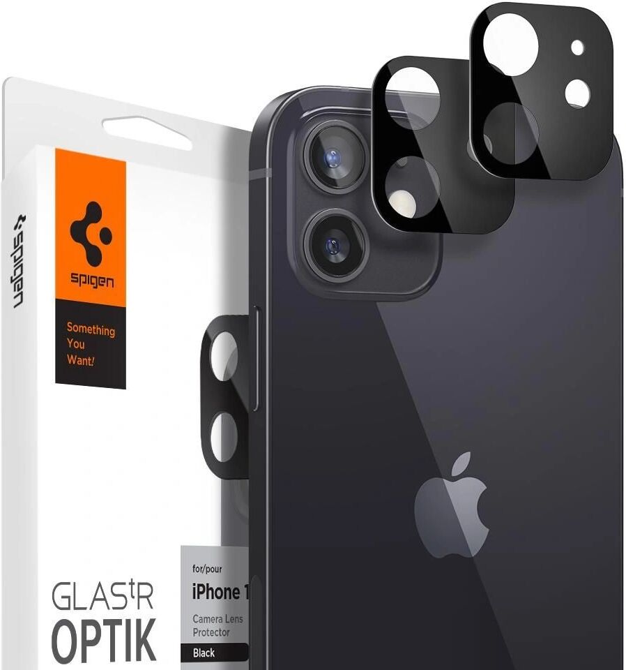 Spigen Ochranné sklo na zadní kameru iPhone 12 - Spigen, Optik Lens (2ks)