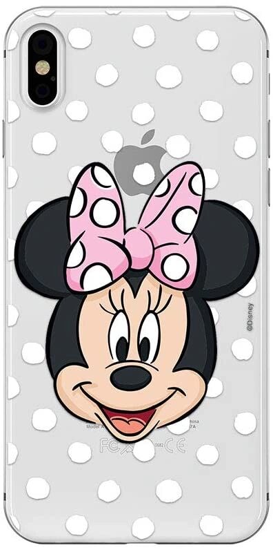 Ert Ochranný kryt pro iPhone XS / X - Disney, Minnie 057 Transparent