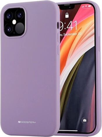 Mercury Ochranný kryt pro iPhone 12 Pro MAX - Mercury, Silicone Purple