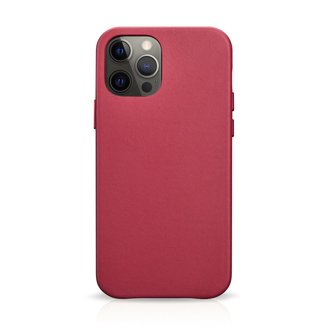 iCarer Kožený kryt na iPhone 12 / 12 Pro - iCarer, Original Red