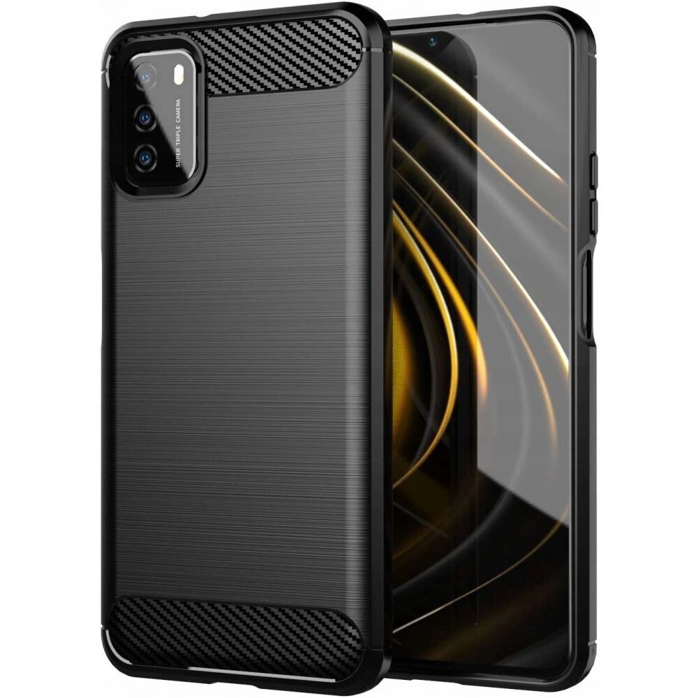 Tech-Protect Ochranný kryt pro Xiaomi Poco M3 - Tech-Protect, Tpucarbon Black