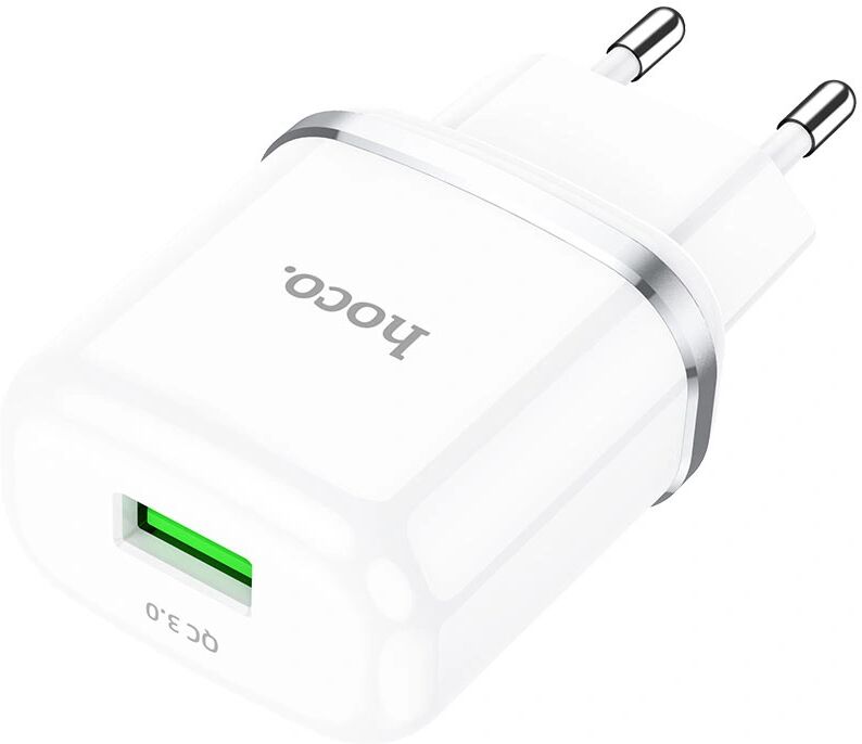 Hoco Nabíjecí USB adaptér - Hoco, N3 QC3.0 18W White