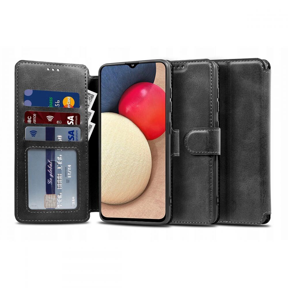 Tech-Protect Ochranné pouzdro pro Samsung Galaxy A02S - Tech-Protect, Wallet 2 Black