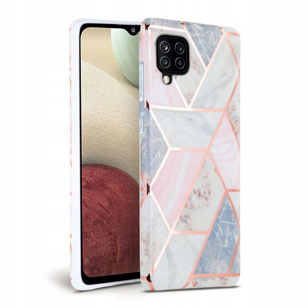 Tech-Protect Ochranný kryt pro Samsung Galaxy A12 - Tech-Protect, Marble Pink