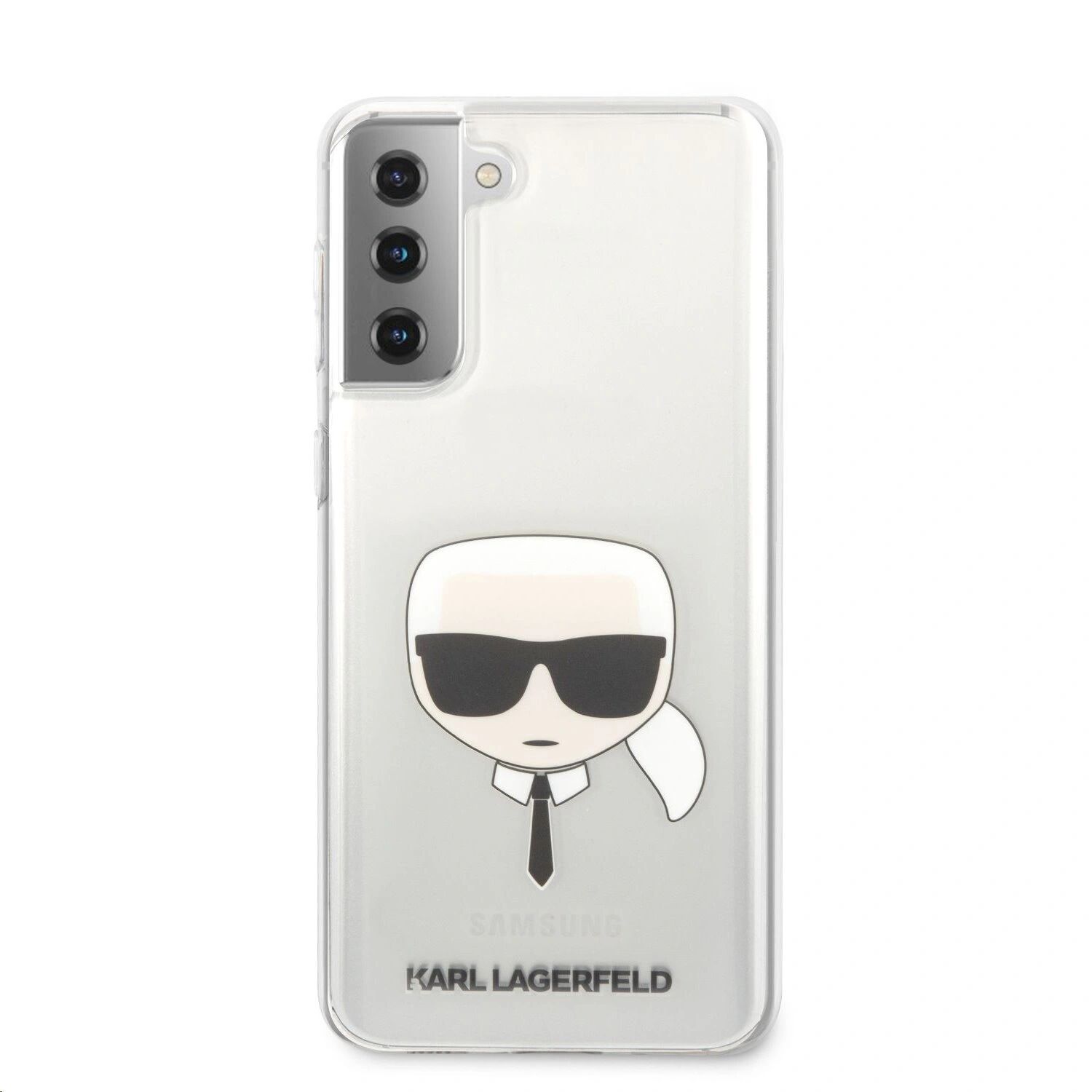 Karl Lagerfeld Ochranný kryt pro Samsung GALAXY S21+ PLUS - Karl Lagerfeld, Head Transparent