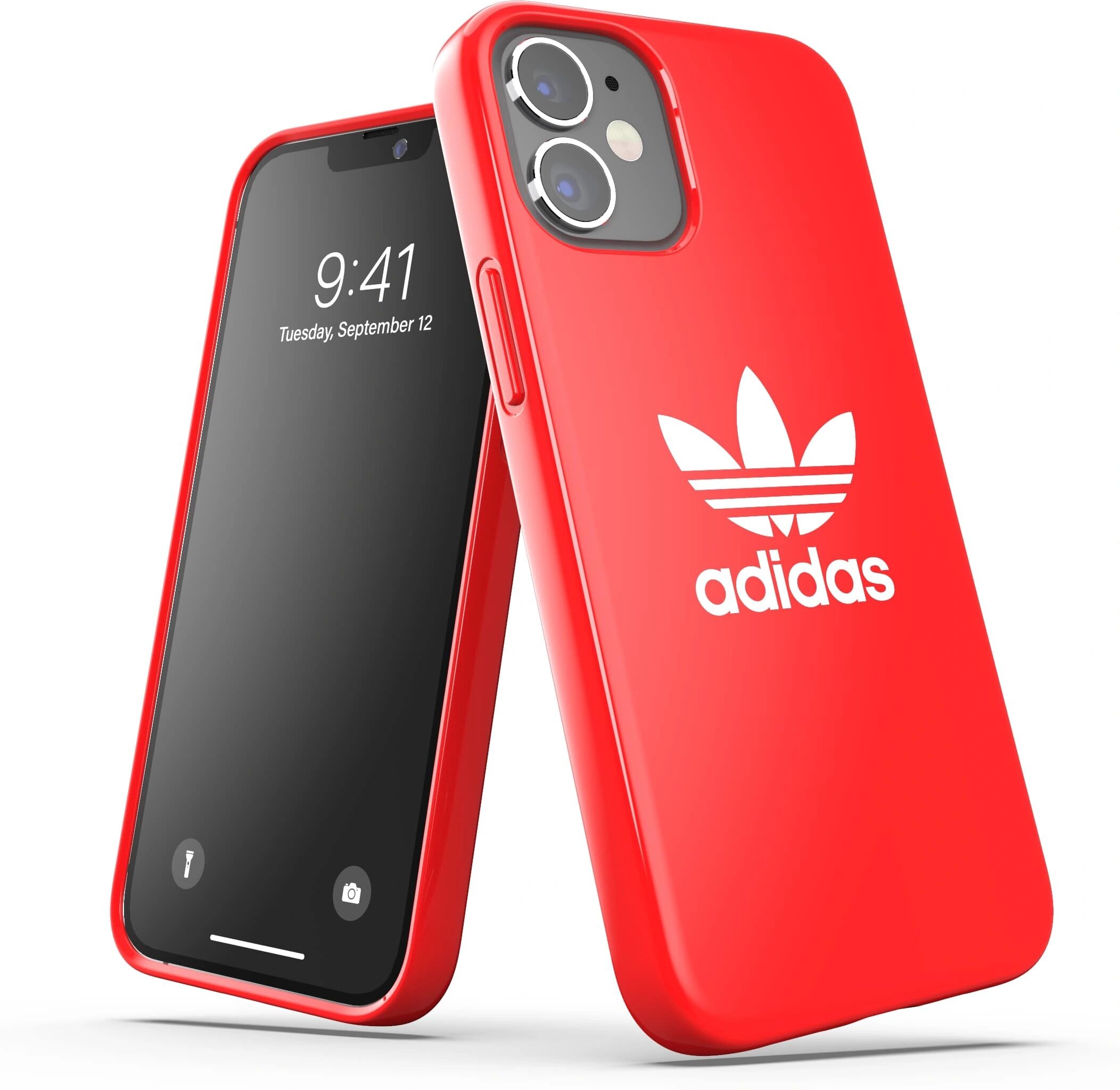 Adidas Ochranný kryt na iPhone 12 mini - Adidas, Snap Case Trefoil Red