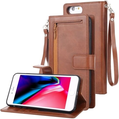 Mercury Knížkové pouzdro na iPhone 6 Plus / 6S Plus / 7 Plus / 8 Plus - Mercury, Detachable Diary Brown