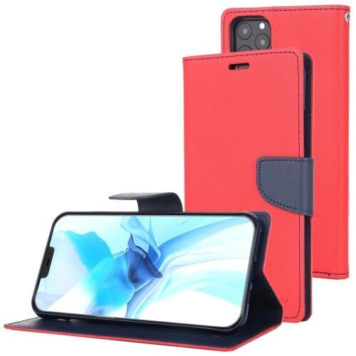 Mercury Pouzdro na iPhone 12 / 12 Pro - Mercury, Fancy Diary Red/Navy