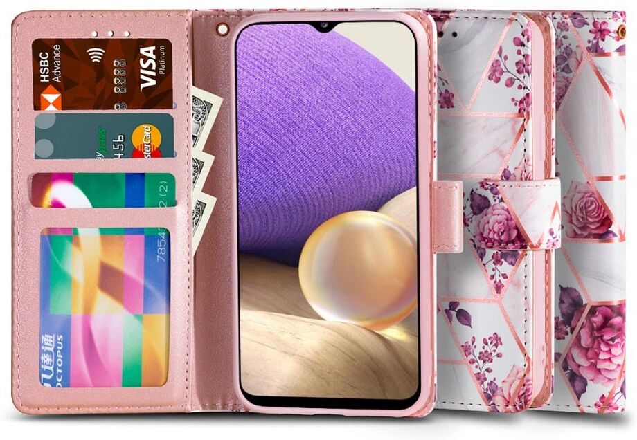 Tech-Protect Ochranné pouzdro pro Samsung Galaxy A32 5G - Tech-Protect, Wallet Floral