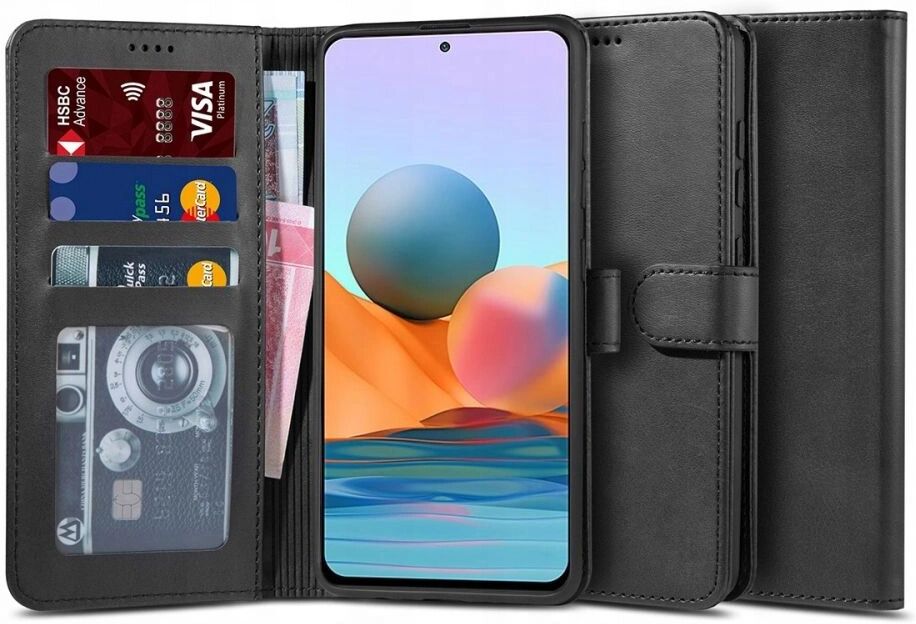 Tech-Protect Ochranné pouzdro na Xiaomi Redmi Note 10 Pro - Tech-Protect, Wallet 2 Black