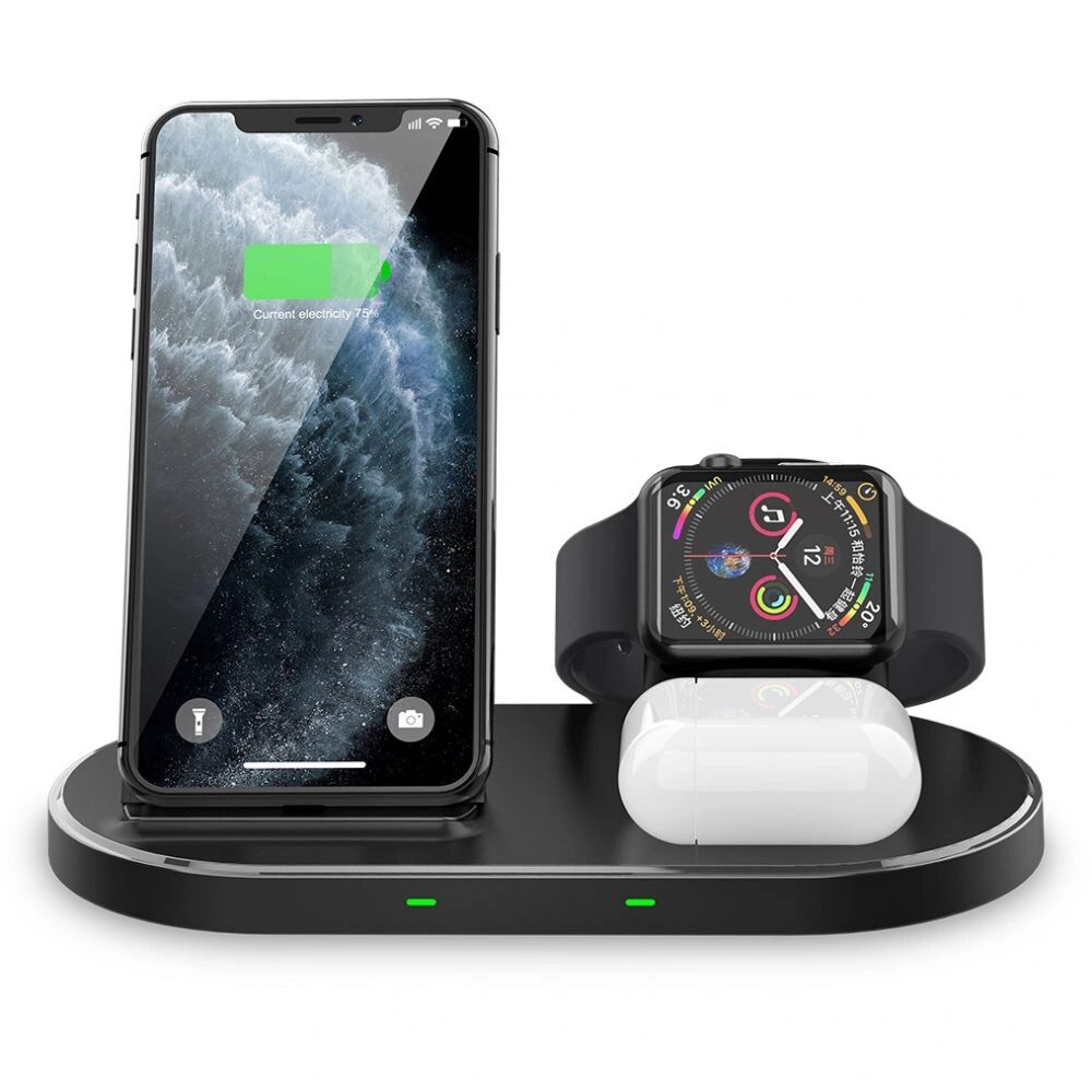Tech-Protect Bezdrátová nabíječka pro iPhone, Apple Watch a AirPods - Tech-Protect, W55 Wireless Charging Station