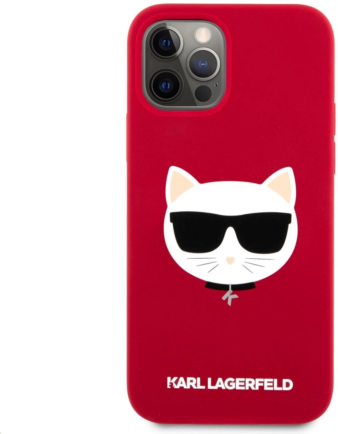 Karl Lagerfeld Ochranný kryt pro iPhone 12 Pro MAX - Karl Lagerfeld, Choupette Head Red