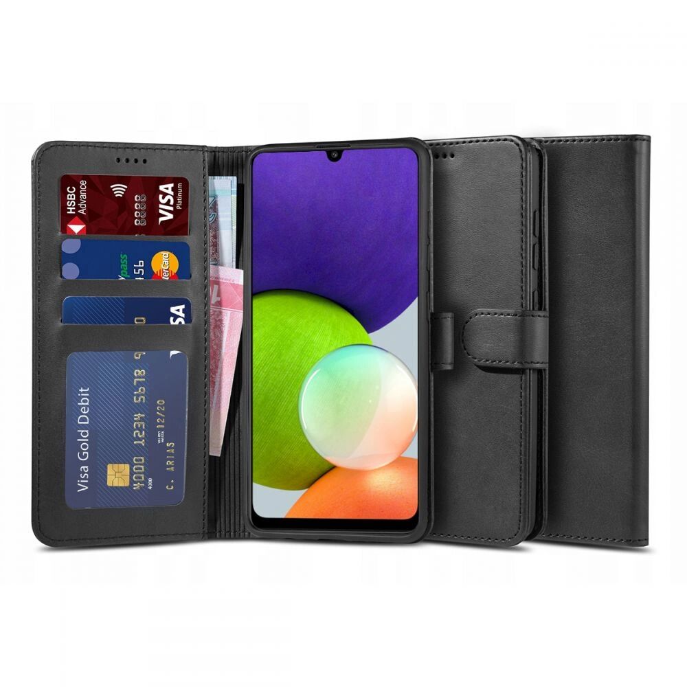 Tech-Protect Ochranné pouzdro na Samsung Galaxy A22 LTE - Tech-Protect, Wallet 2 Black