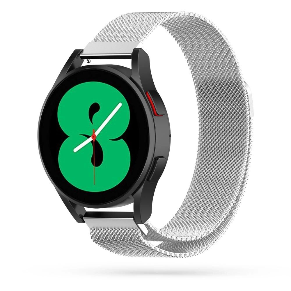 Tech-Protect Řemínek pro Samsung Galaxy Watch 40mm / 42mm / 44mm / 46mm - Tech-Protect, Milaneseband Silver