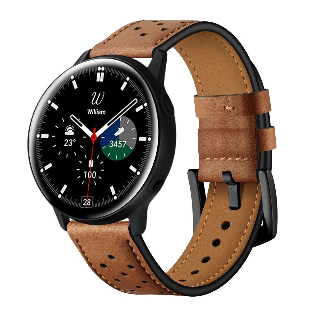 Tech-Protect Řemínek pro Samsung Galaxy Watch 40mm / 42mm / 44mm / 46mm - Tech-Protect, Leather Brown