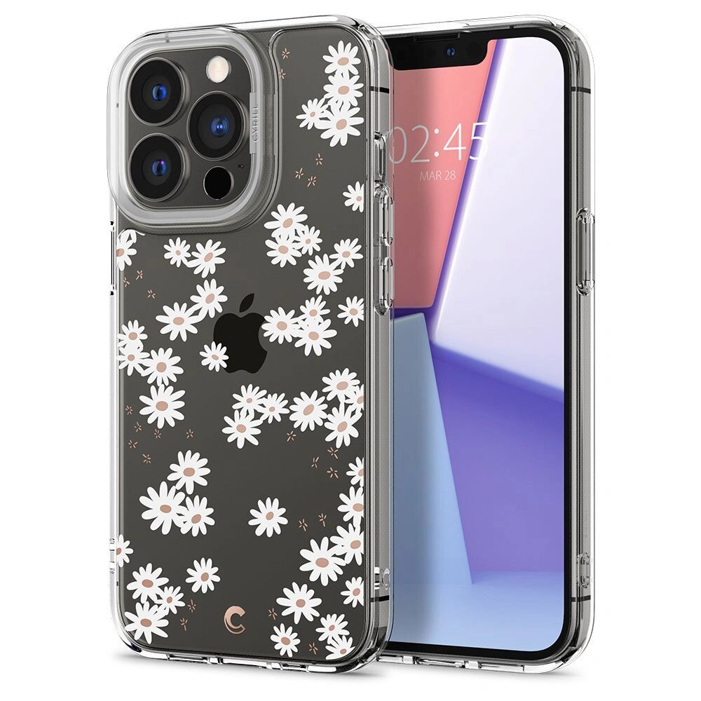 Spigen Ochranný kryt pro iPhone 13 Pro - Spigen, Cyrill Cecile White Daisy