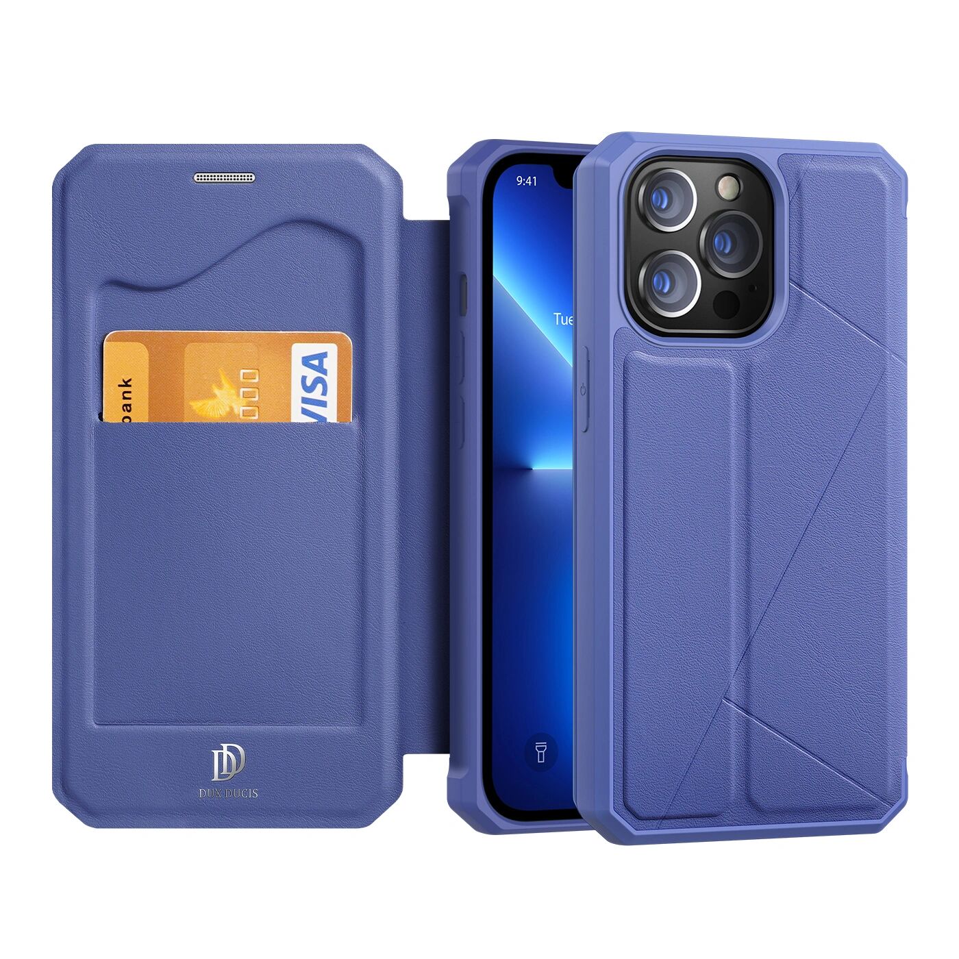 DuxDucis Knížkové pouzdro pro iPhone 13 Pro MAX - DuxDucis, SkinX Blue