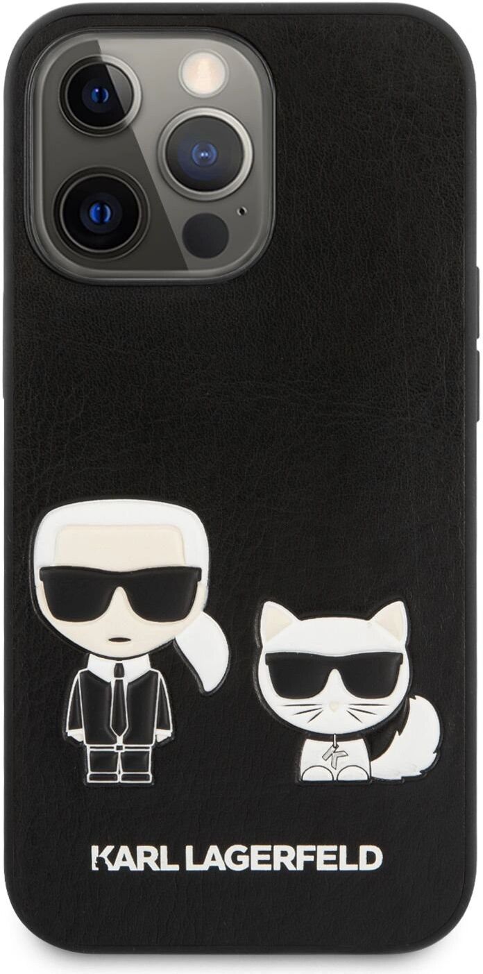 Karl Lagerfeld Ochranný kryt pro iPhone 13 Pro MAX - Karl Lagerfeld, Saffiano Karl and Choupette Black