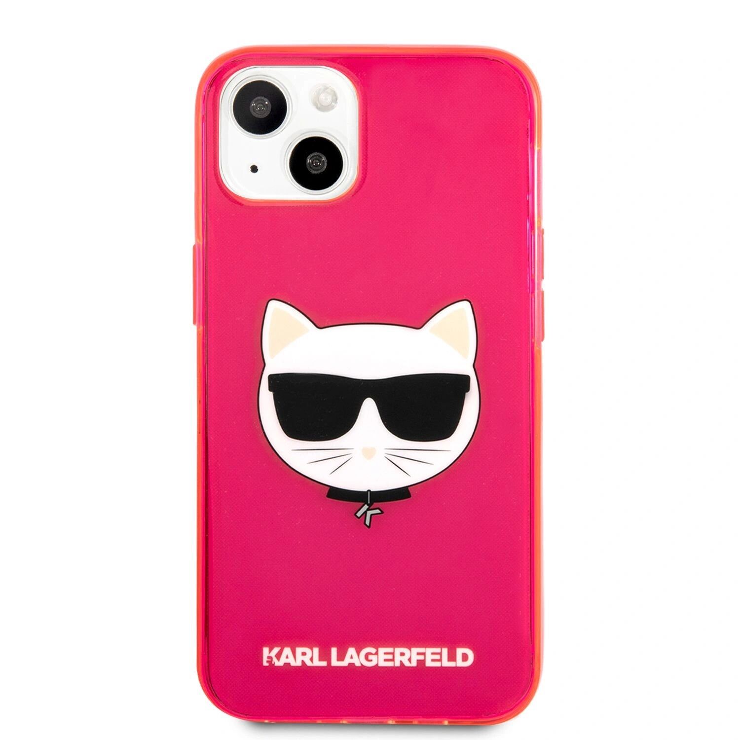 Karl Lagerfeld Ochranný kryt pro iPhone 13 - Karl Lagerfeld, TPU Choupette Head Pink