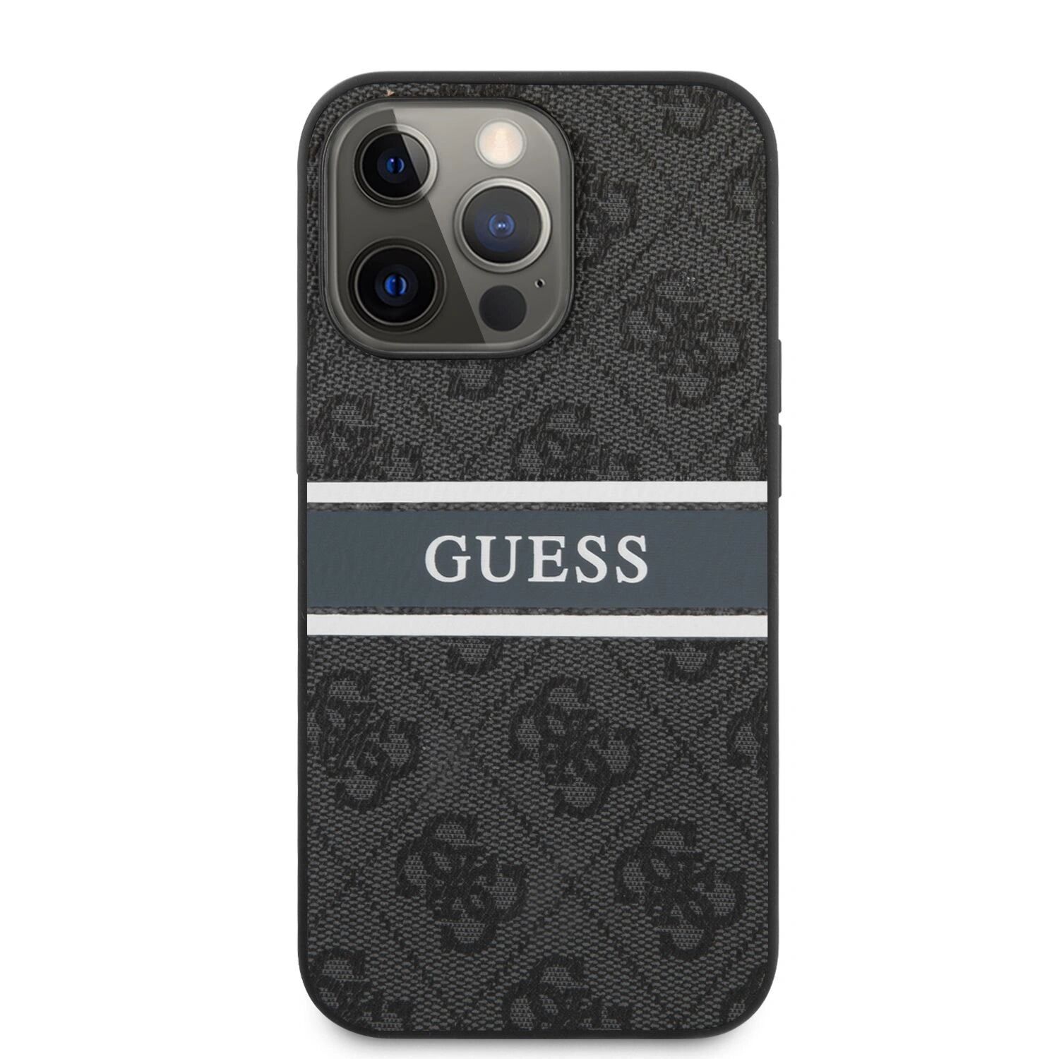 Guess Ochranný kryt pro iPhone 13 Pro - Guess, 4G Stripe Gray