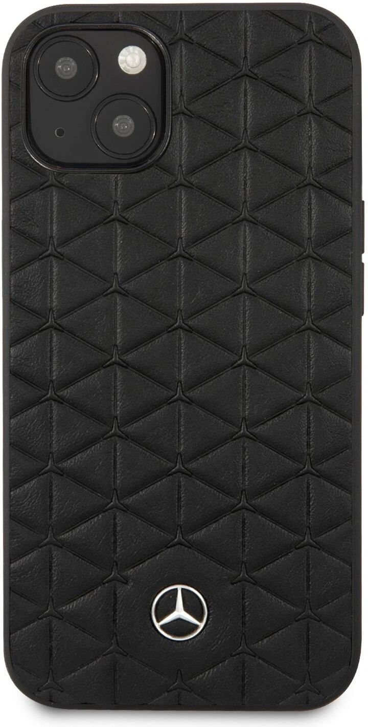 Mercedes-Benz Ochranný kryt pro iPhone 13 - Mercedes, Leather Quilted Black