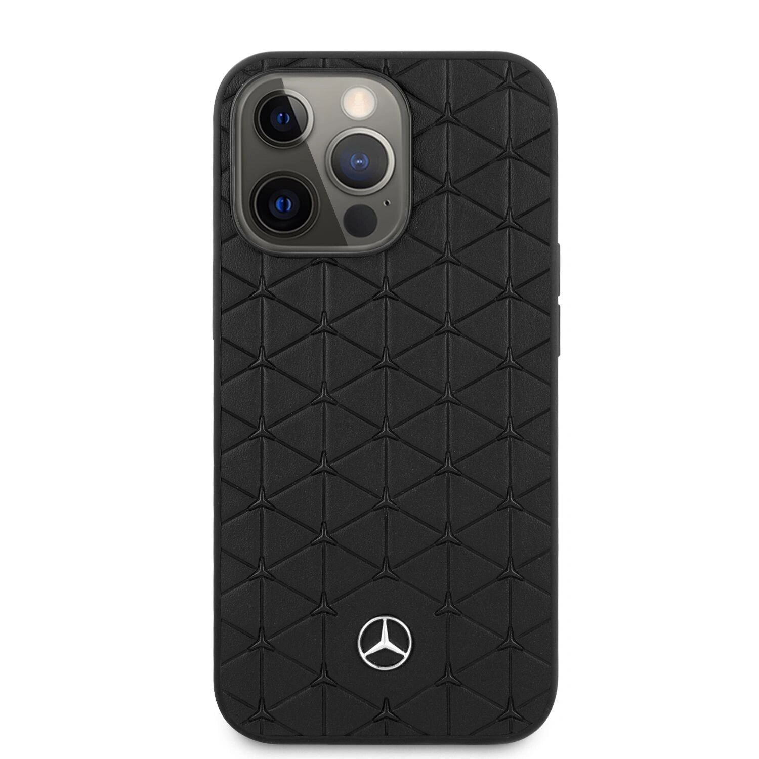 Mercedes-Benz Ochranný kryt pro iPhone 13 Pro MAX - Mercedes, Mercedes, Leather Quilted Black