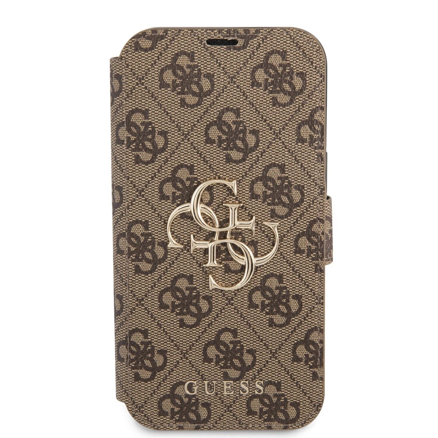 Guess Ochranné pouzdro pro iPhone 13 mini - Guess, 4G Logo Book Brown