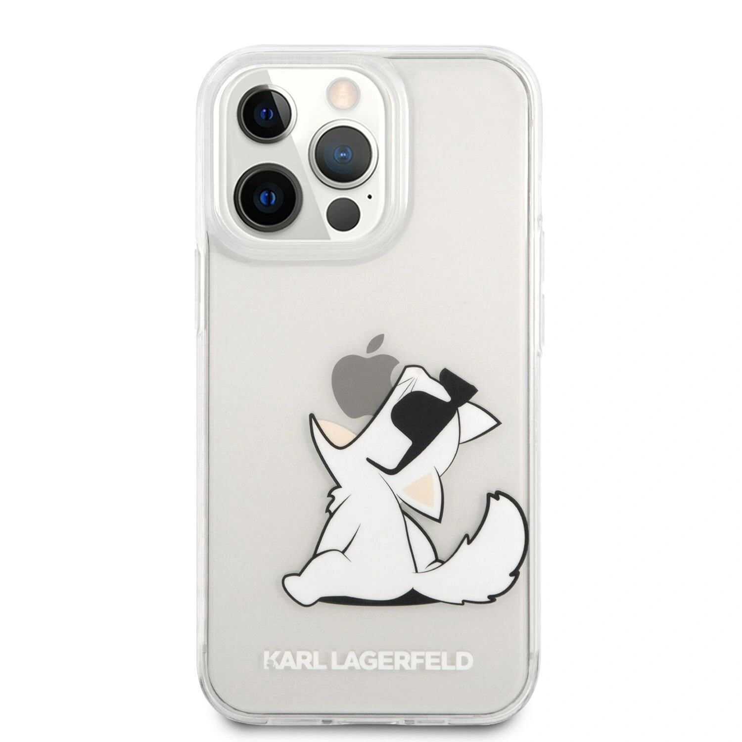 Karl Lagerfeld Ochranný kryt pro iPhone 13 Pro MAX - Karl Lagerfeld, Choupette Eat Transparent