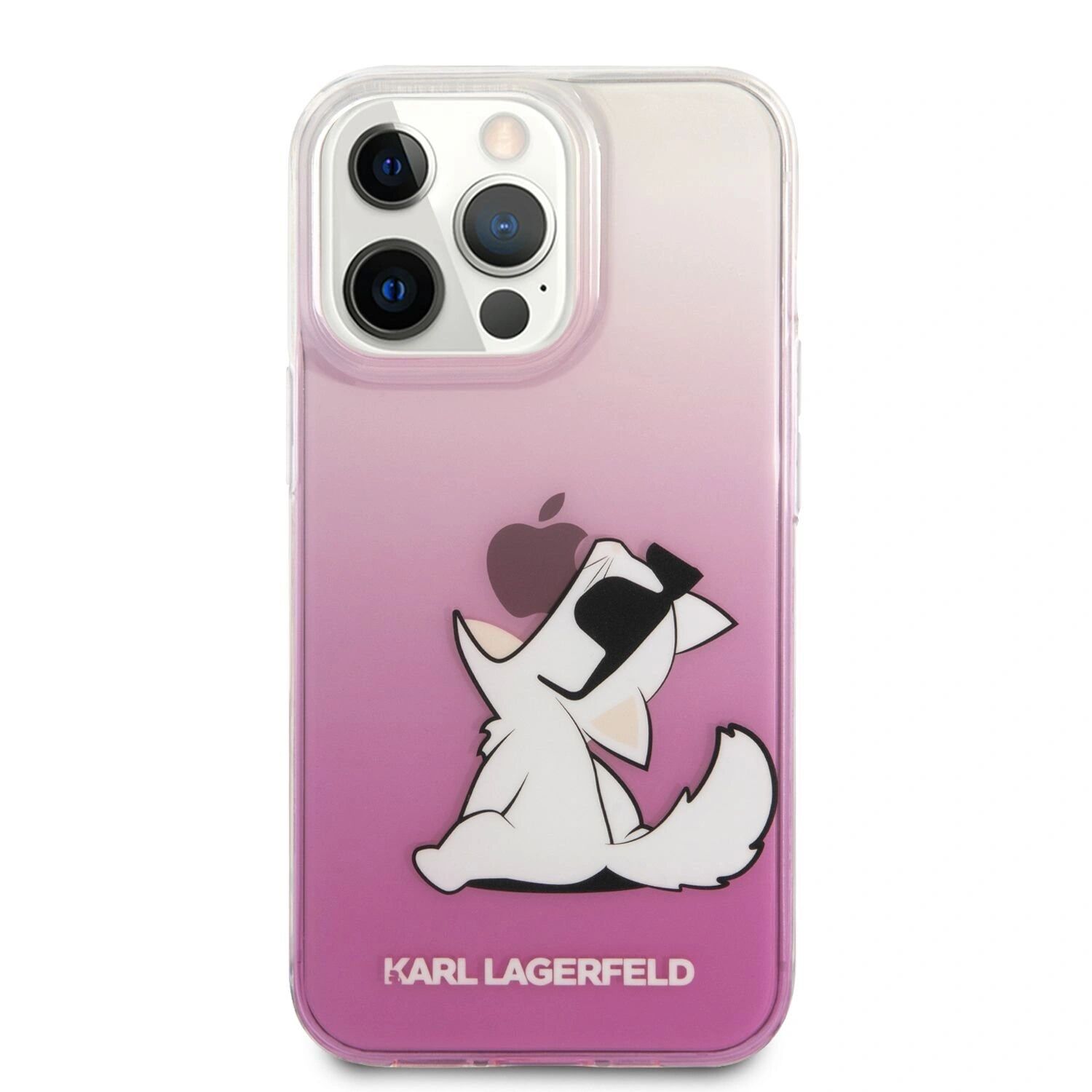Karl Lagerfeld Ochranný kryt pro iPhone 13 Pro MAX - Karl Lagerfeld, Choupette Eat Pink