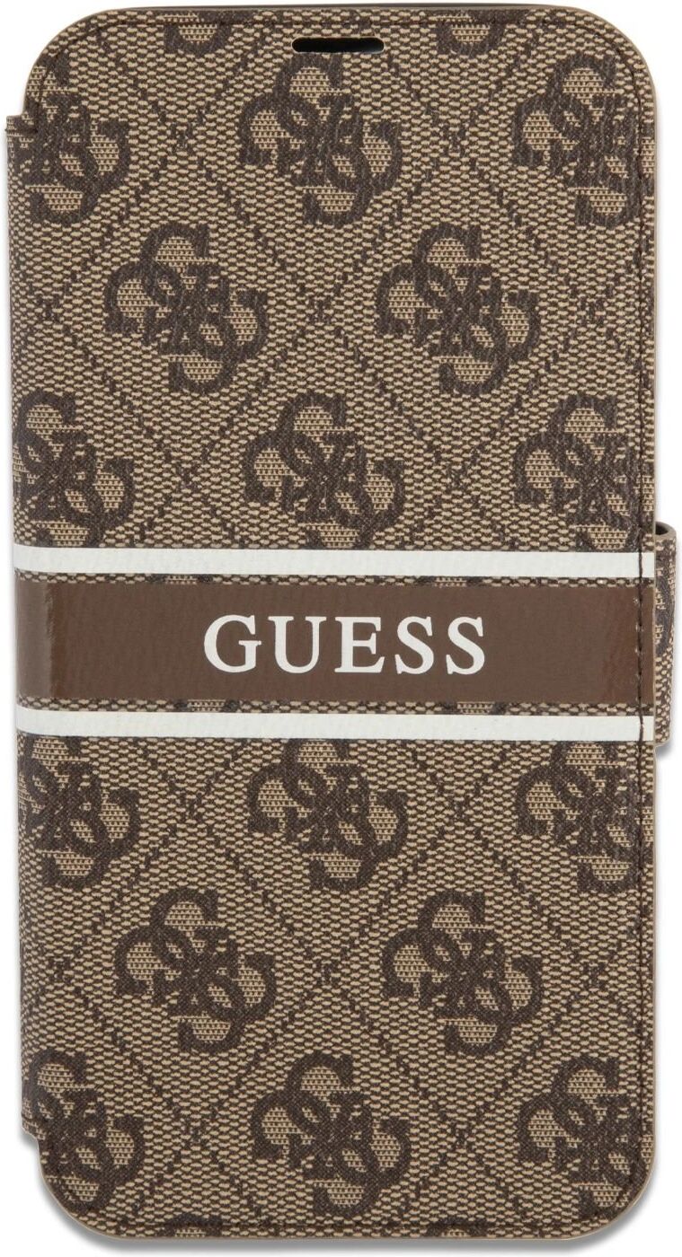 Guess Ochranné pouzdro pro iPhone 13 - Guess, Stripe Book Brown