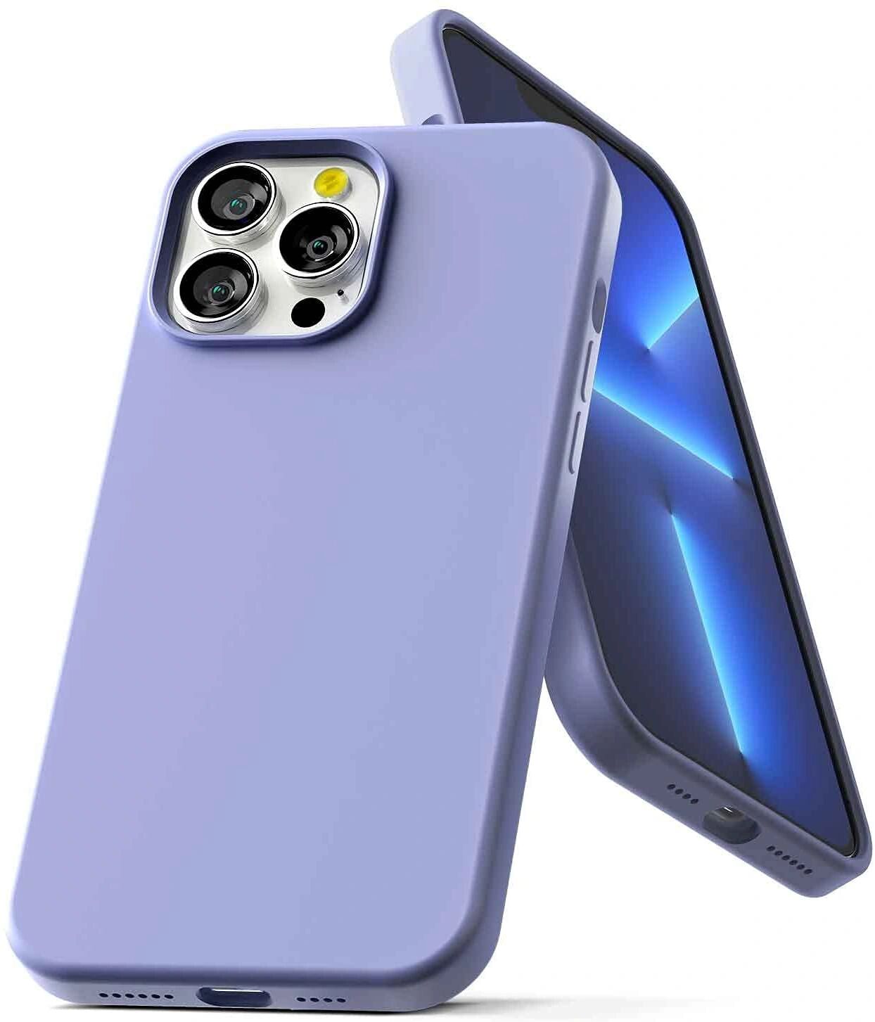 Mercury Ochranný kryt pro iPhone 13 Pro MAX - Mercury, Silicone Lavender Gray