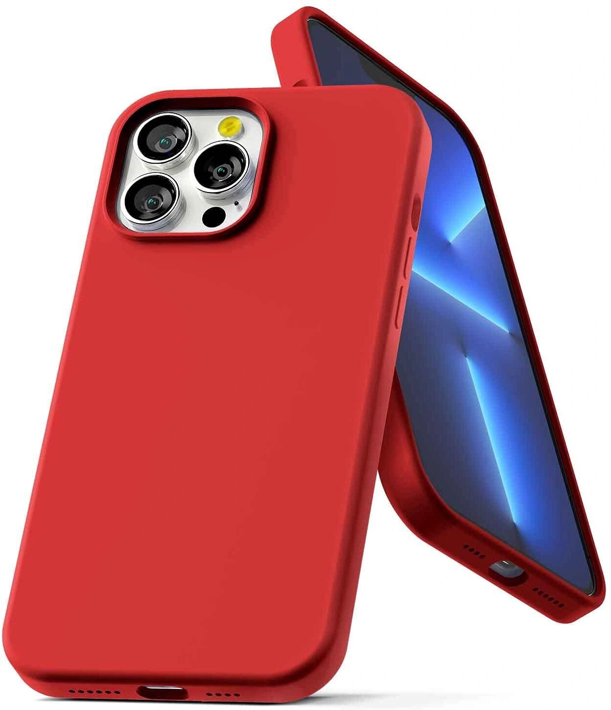 Mercury Ochranný kryt pro iPhone 13 Pro MAX - Mercury, Silicone Red