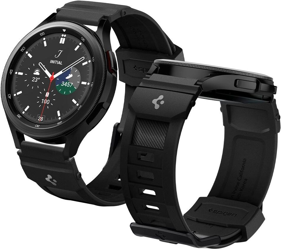 Spigen Řemínek pro Samsung Galaxy Watch 40mm / 42mm / 44mm / 46mm / Active 2 44mm - Spigen, Rugged Band Black