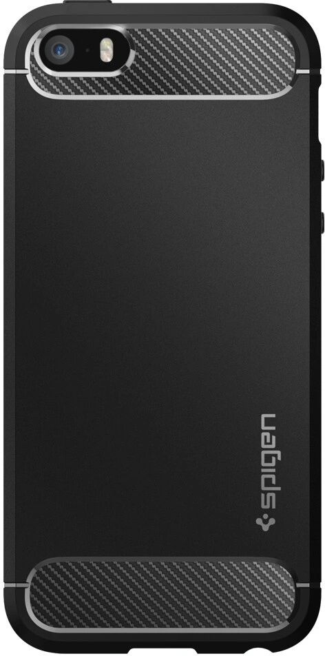 Spigen Pouzdro / kryt pro Apple iPhone 5 / 5S / SE - Spigen, Rugged Armor Black