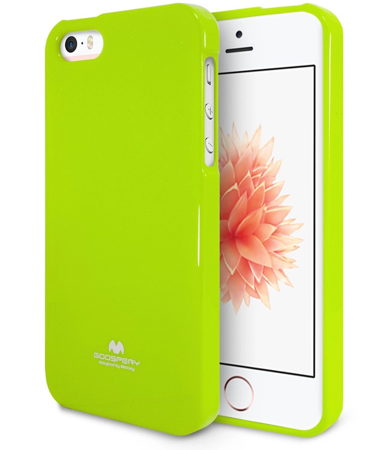 Mercury Pouzdro / kryt pro Apple iPhone 5 / 5S / SE - Mercury, Jelly Case Lime