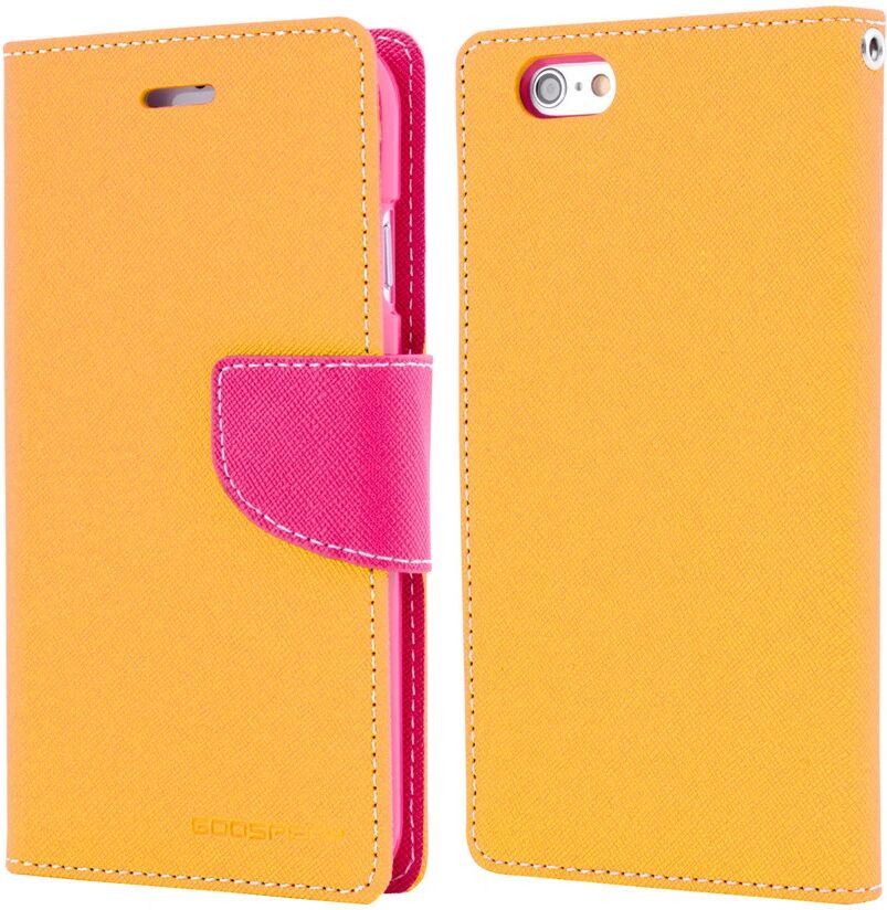 Mercury Pouzdro / kryt pro iPhone 7 Plus / 8 Plus - Mercury, Fancy Diary YELLOW/HOTPINK