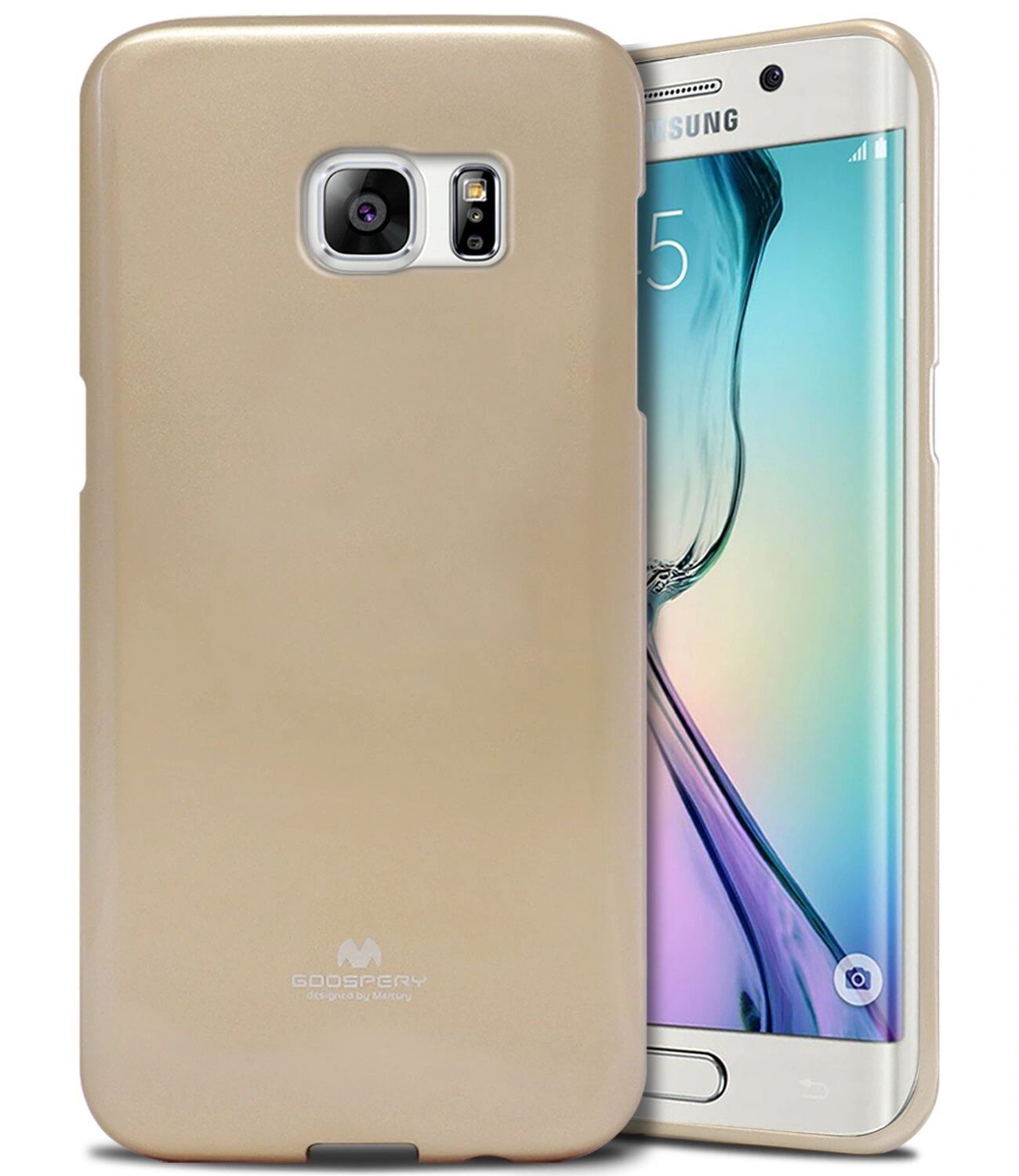 Mercury Pouzdro / kryt pro Samsung Galaxy S6 EDGE - Mercury, Jelly Gold