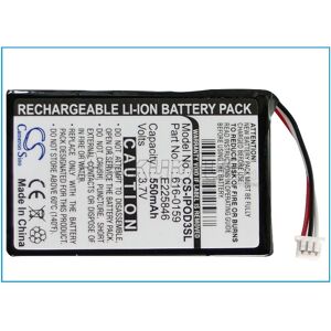 Ersatzakku - CS-IPOD3SL - APPLE iPOD 10GB M8976LL/A / 616-0159 - 3,7 Volt 550mAh Li-Ion