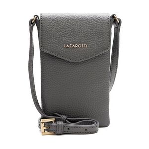 Lazarotti Bologna Leather Handytasche Leder 10 cm Zubehör Grau Damen