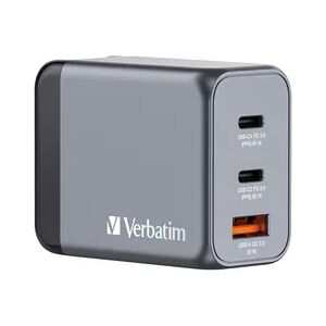 Verbatim GaN Ladegerät  65 W, 4 Ports, Power Adapter  Charger