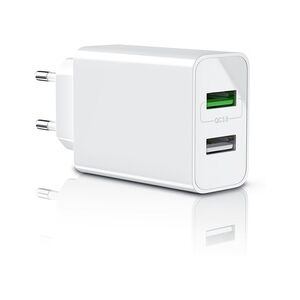 Aplic USB-Ladegerät 3000 mA, 2-Port, 30W, Quick Charge 3.0 (QC 3.0) Schnelladefunktion