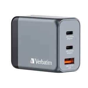 Verbatim GaN Ladegerät  65 W, 4 Ports, Power Adapter  Charger