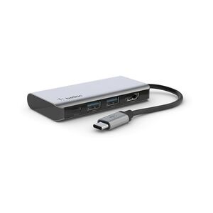 Belkin AVC006btSGY USB 3.2 Gen 1 (3.1 Gen 1) Type-C 5000 Mbit/s Silber