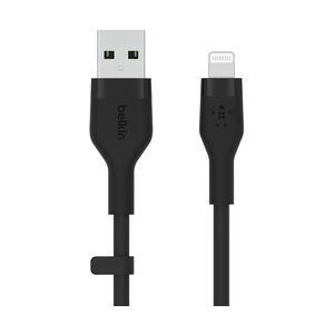 Belkin Cbl Silicqe USB-A LTG 2M noir USB Kabel USB A USB C/Lightning Schwarz