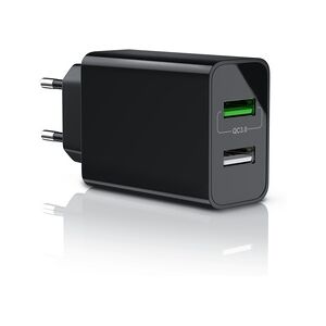 Aplic USB-Ladegerät 3000 mA, 2-Port, 30W, Quick Charge 3.0 (QC 3.0) Schnelladefunktion