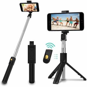 LYCXAMES Selfie-Stick-Stativ, 3-in-1-Mini-Selfie-Stick mit Bluetooth-Fernauslösung, ausziehbarer Selfie-Stick für Mobiltelefone und tragbarer