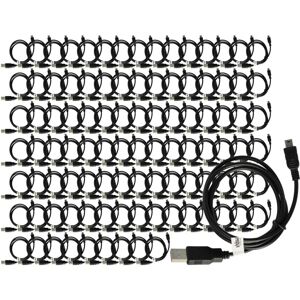 100x mini usb Daten Kabel Ladekabel kompatibel mit Toshiba Camileo H10, H20, H30, P10, P100, P20, P30, X100, X200, X400 - Vhbw