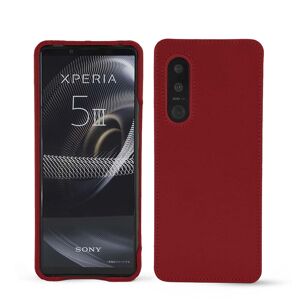 Noreve Lederschutzhülle Sony Xperia 5 III Perpétuelle Rouge
