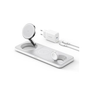 Anker MagGo Kabellose Ladestation (3-in-1 Pad) Weiß